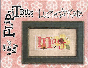 Lizzie Kate - Flip It Bits - A Bit of May - Cross Stitch Pattern
