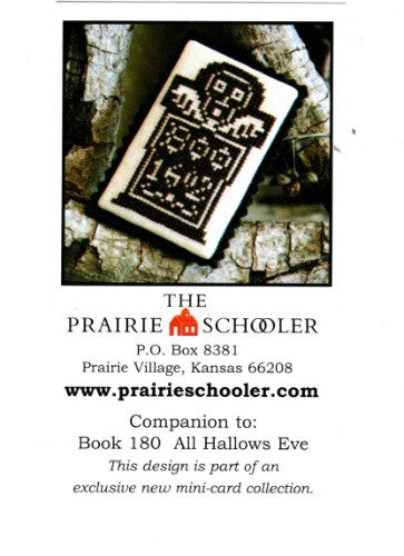 The Prairie Schooler - Mini Promo Card - All Hallows Eve - Cross Stitch Pattern