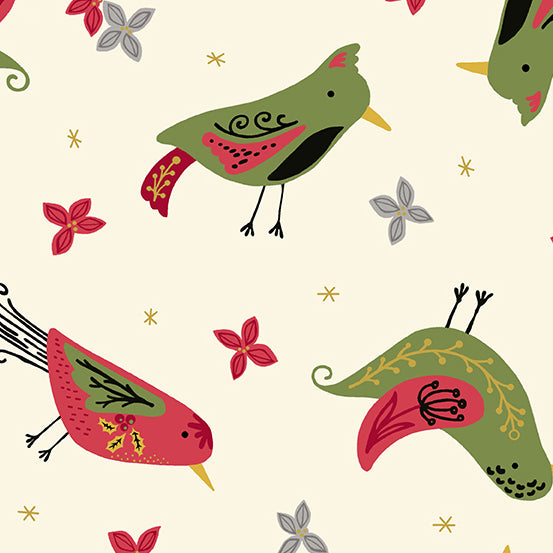 Andover Fabrics - 100 Years - Bird Humbug Collection - Quilting Fabric - Off the Bolt