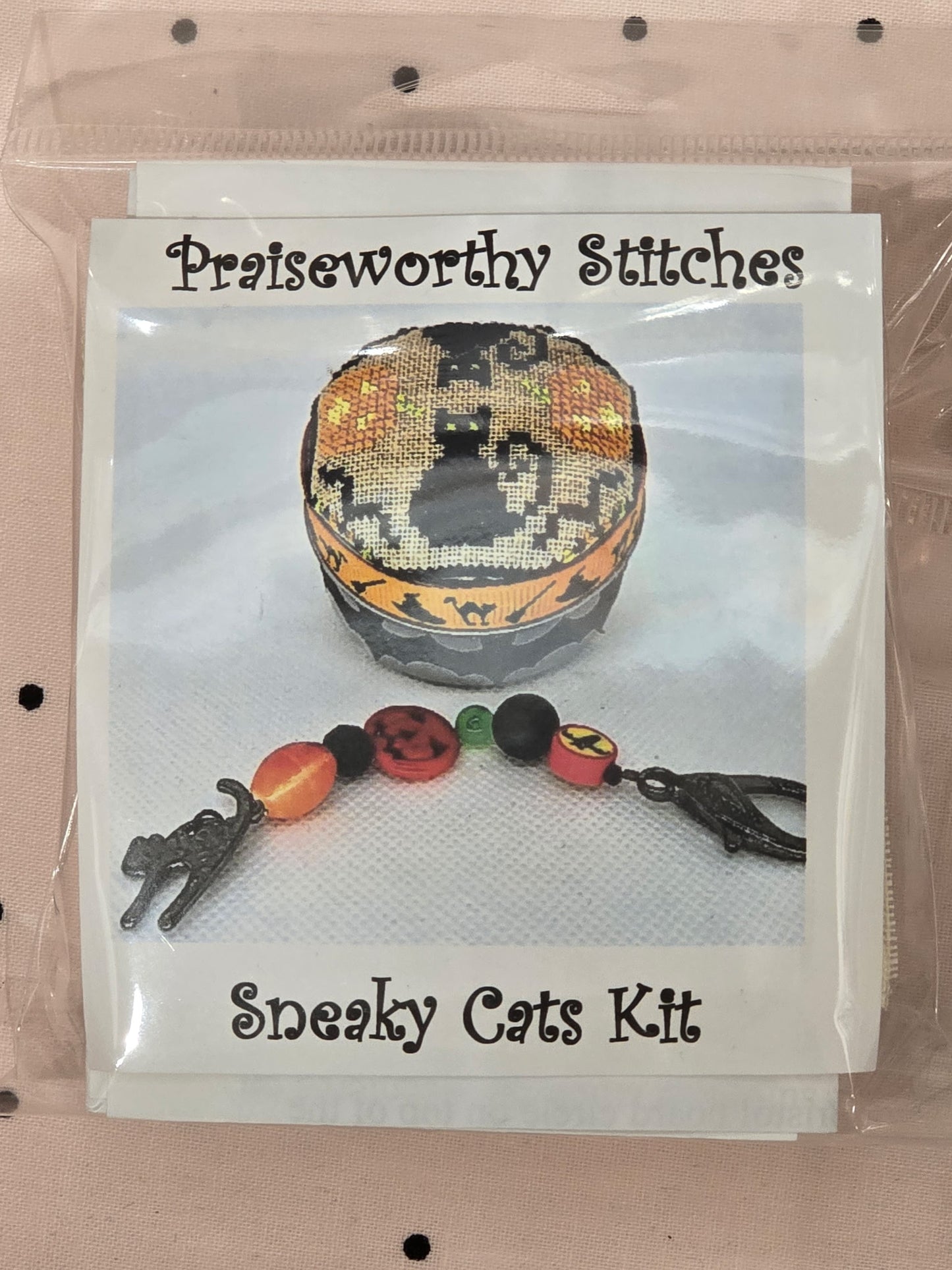 Praiseworthy Stitches - Sneaky Cats Kit - Nashville Exclusive - Cross Stitch Kit - Nashville Needlework Market 2026
