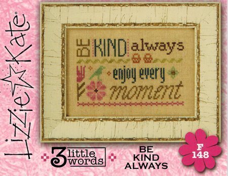 Lizzie Kate - 3 Little Words - Embrace The Journey - Cross Stitch Pattern