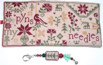 Praiseworthy Stitches - Christmas Quaker Thread Wallet Kit - Show Exclusive - Cross Stitch Kit - Nashville Needlework Market 2026