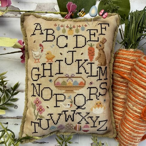 Puntini Puntini - Easter Alphabet Sampler - Cross Stitch Pattern - Nashville Needlework Market 2026