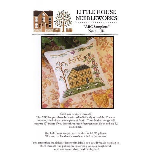 Little House Needleworks - ABC Samplers - No. 4 - IJK - Cross Stitch Pattern
