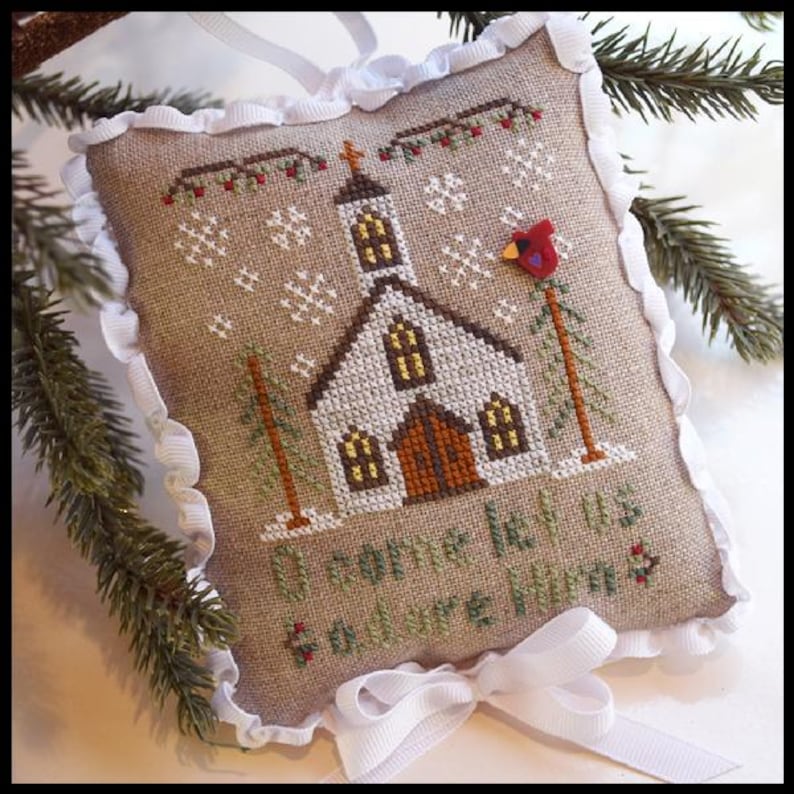 Country Cottage Needleworks - Let Us Adore Him - Cross Stitch Pattern