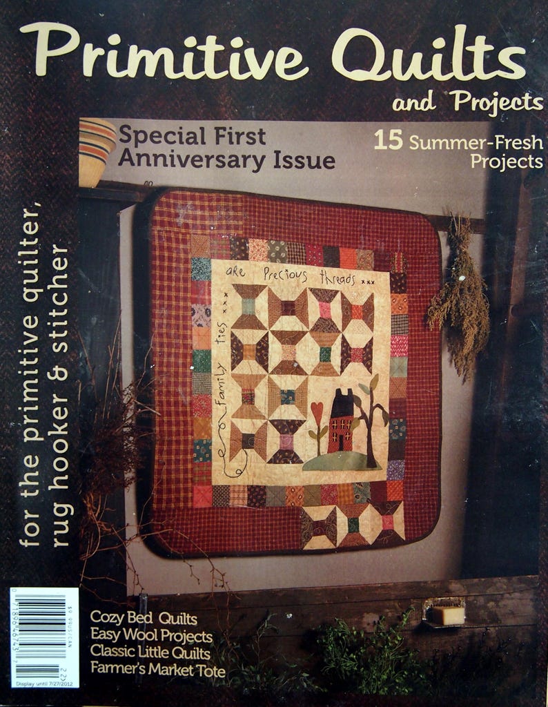 Primitive Quilts and Projects - Summer 2012 - Magazine
