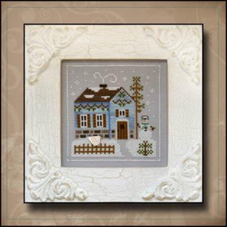Country Cottage Needleworks - Frosty Forest - Snowgirl's Cottage - Cross Stitch Pattern