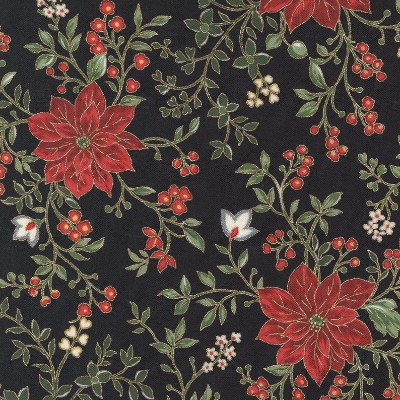 Moda - Merry Manor Metallics Collection - Quilting Fabric - Off the Bolt