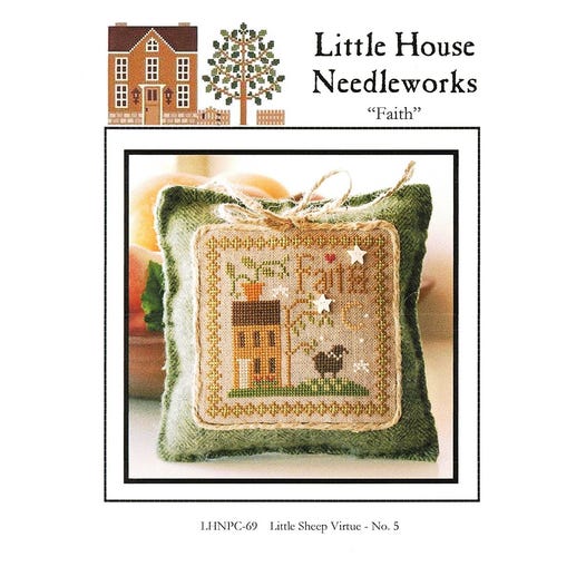 Little House Needleworks - Faith - Little Sheep Virtue No. 5 - Cross Stitch Pattern