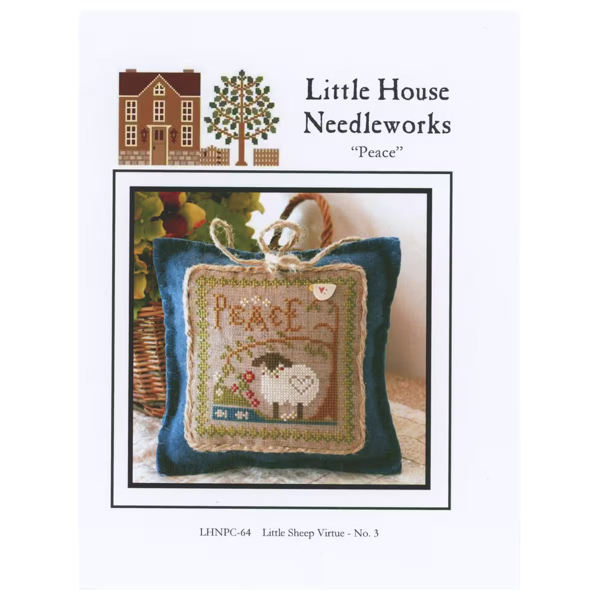 Little House Needleworks - Peace - Little Sheep Virtue No. 3 - Cross Stitch Pattern