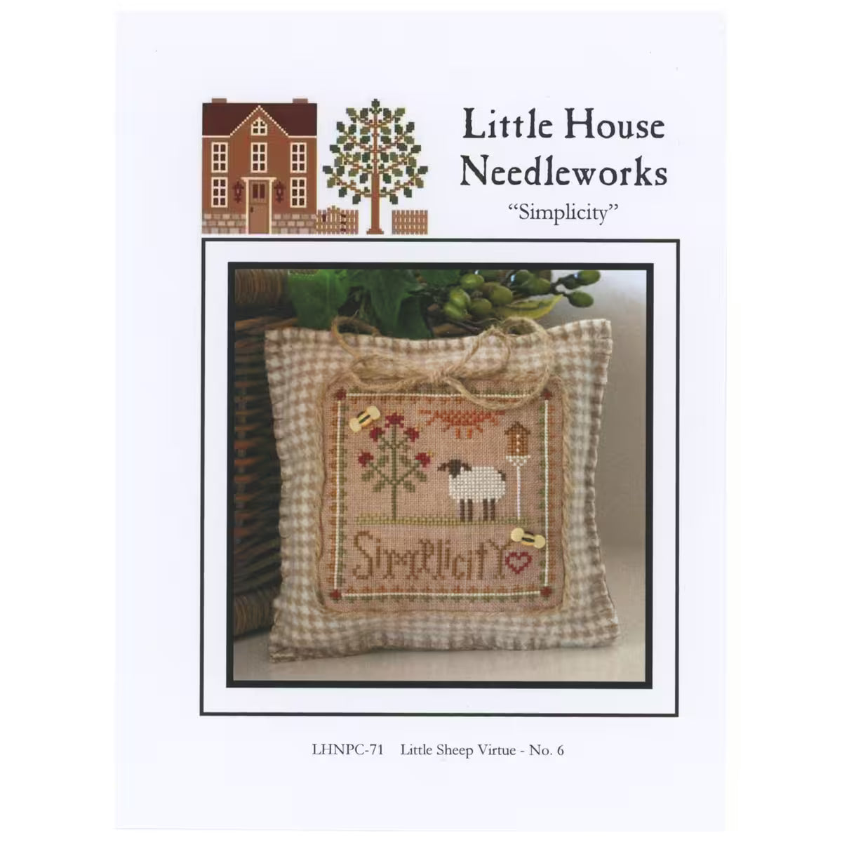 Little House Needleworks - Simplicity - Little Sheep Virtue No. 6 - Cross Stitch Pattern