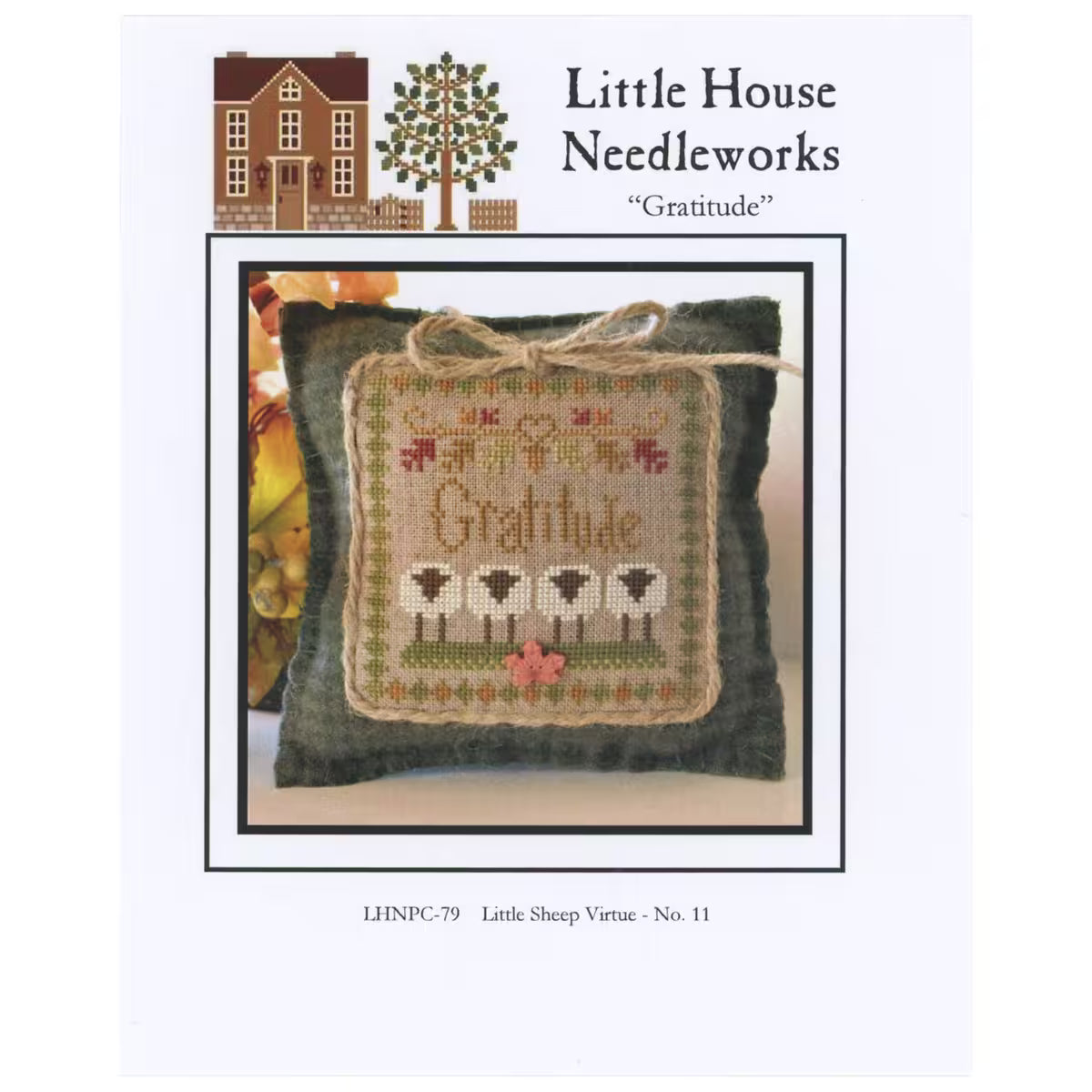Little House Needleworks - Gratitude - Little Sheep Virtue No. 11 - Cross Stitch Pattern