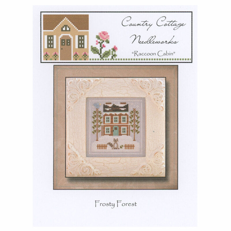 Country Cottage Needleworks - Frosty Forest - Raccoon Cabin - Cross Stitch Pattern