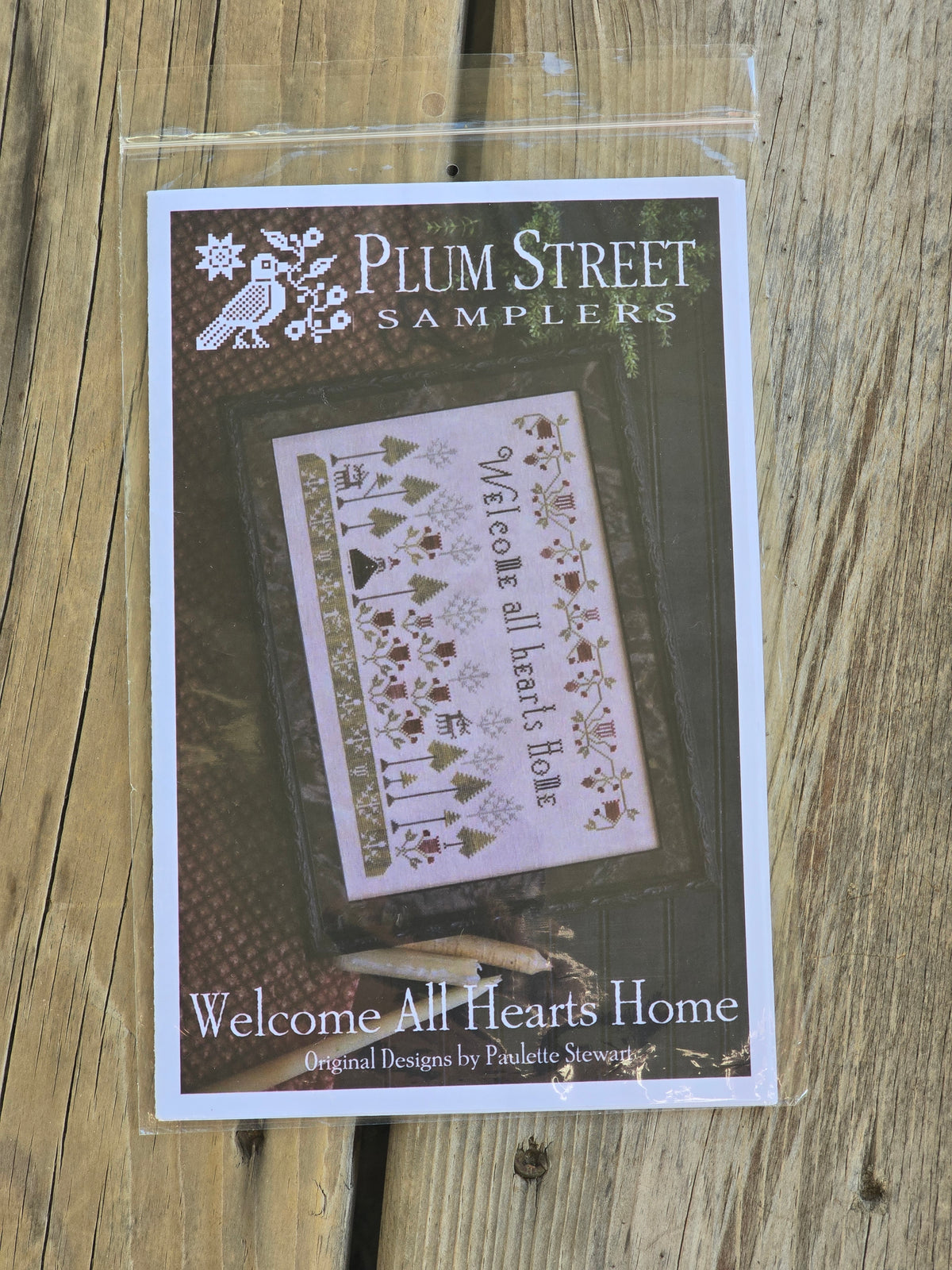 Plum Street Samplers - Welcome All Hearts Home - Cross Stitch Pattern
