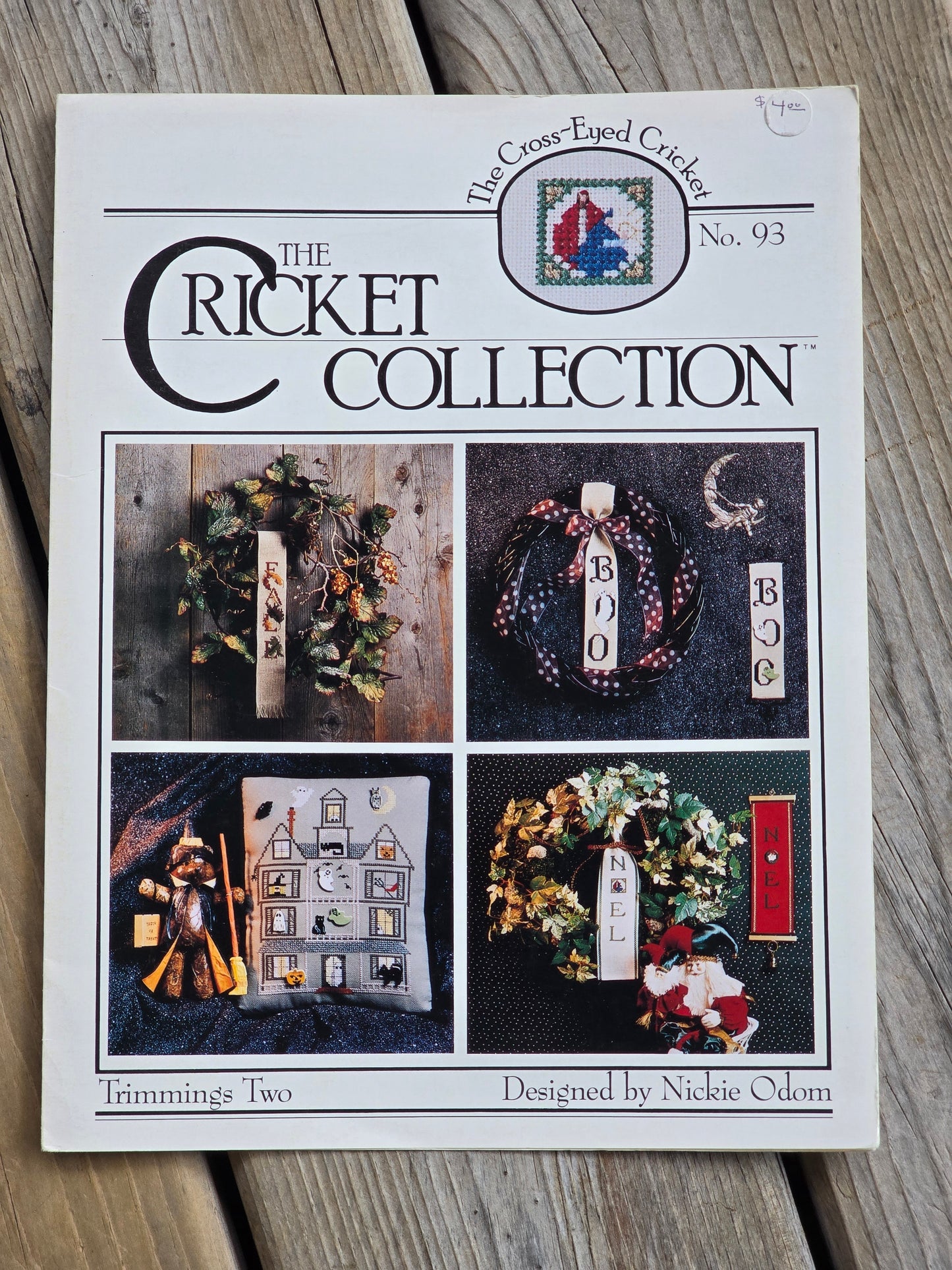 The Cross-Eyed Cricket - The Cricket Collection - Trimmings Two - No. 93 - Cross Stitch Pattern