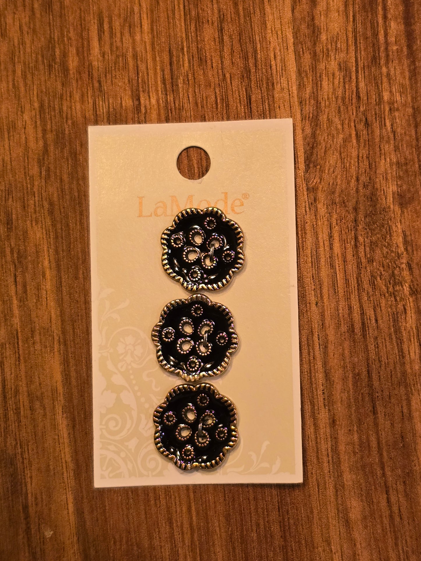LaMode - Black and Gold Buttons