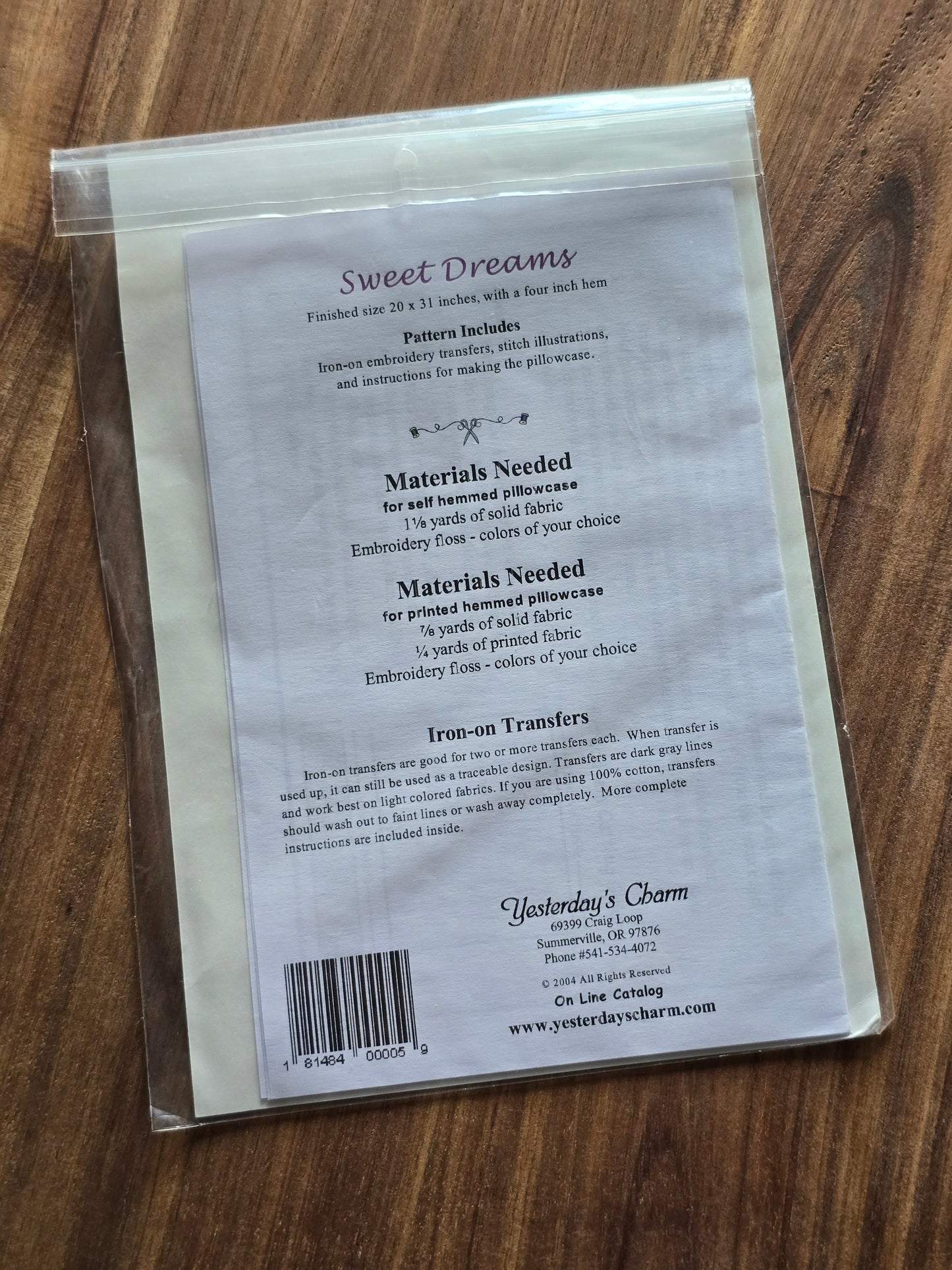 Yesterday's Charm - Sweet Dreams - Quilt Pattern