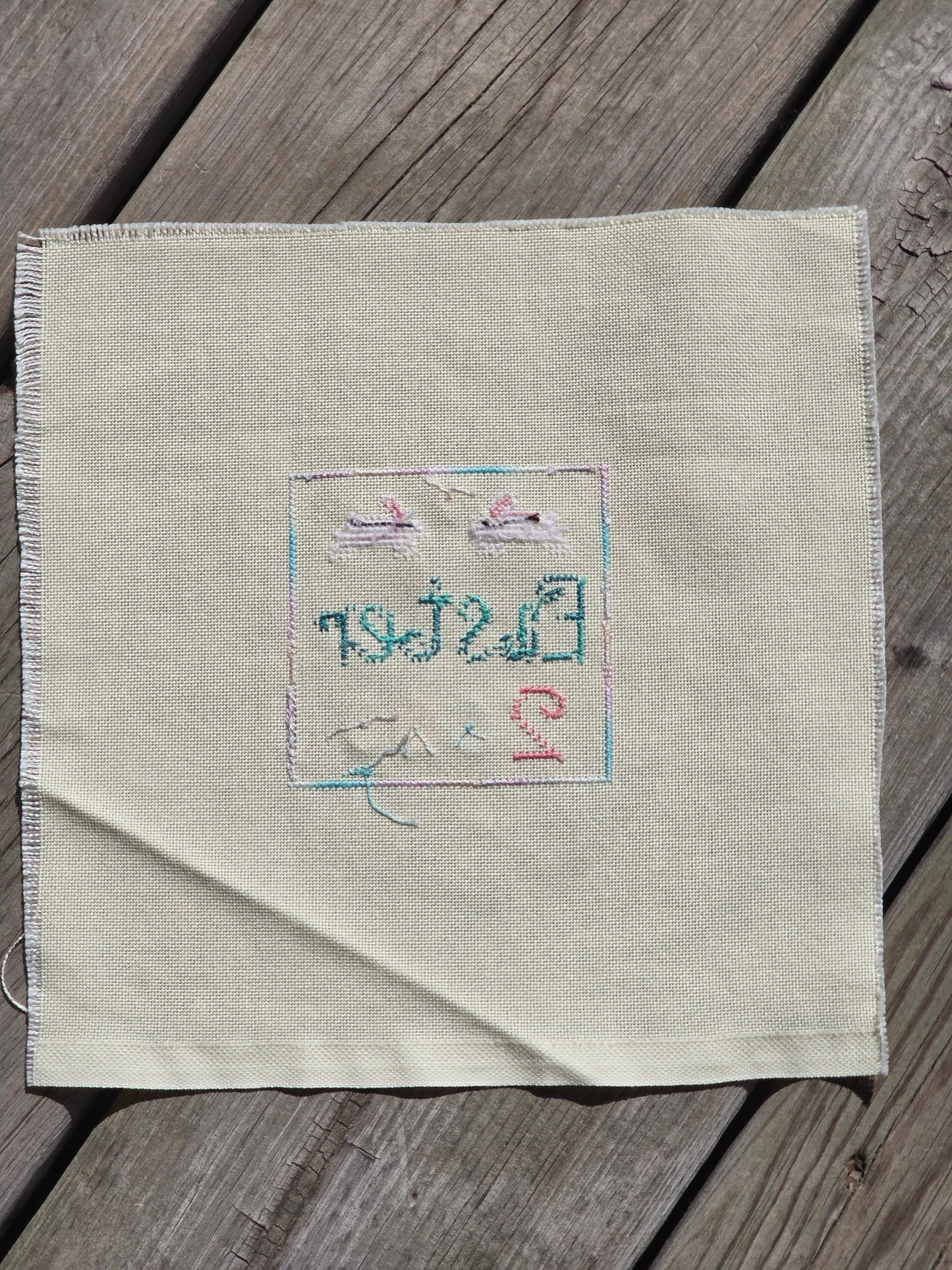 Designer Unknown - Easter 2000 - Completed Cross Stitch