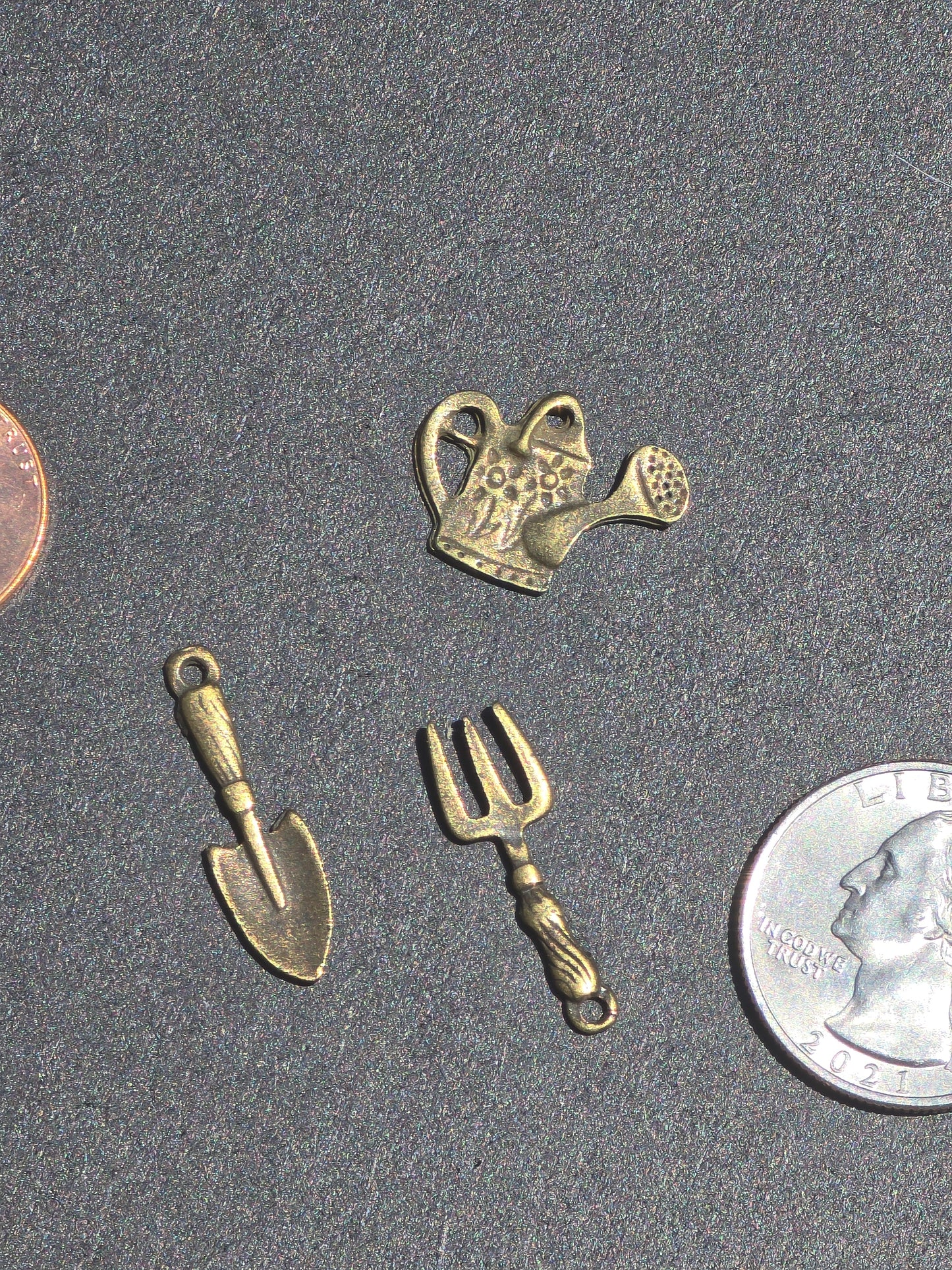 Set of Three Gardening Charms - Notions - Charms