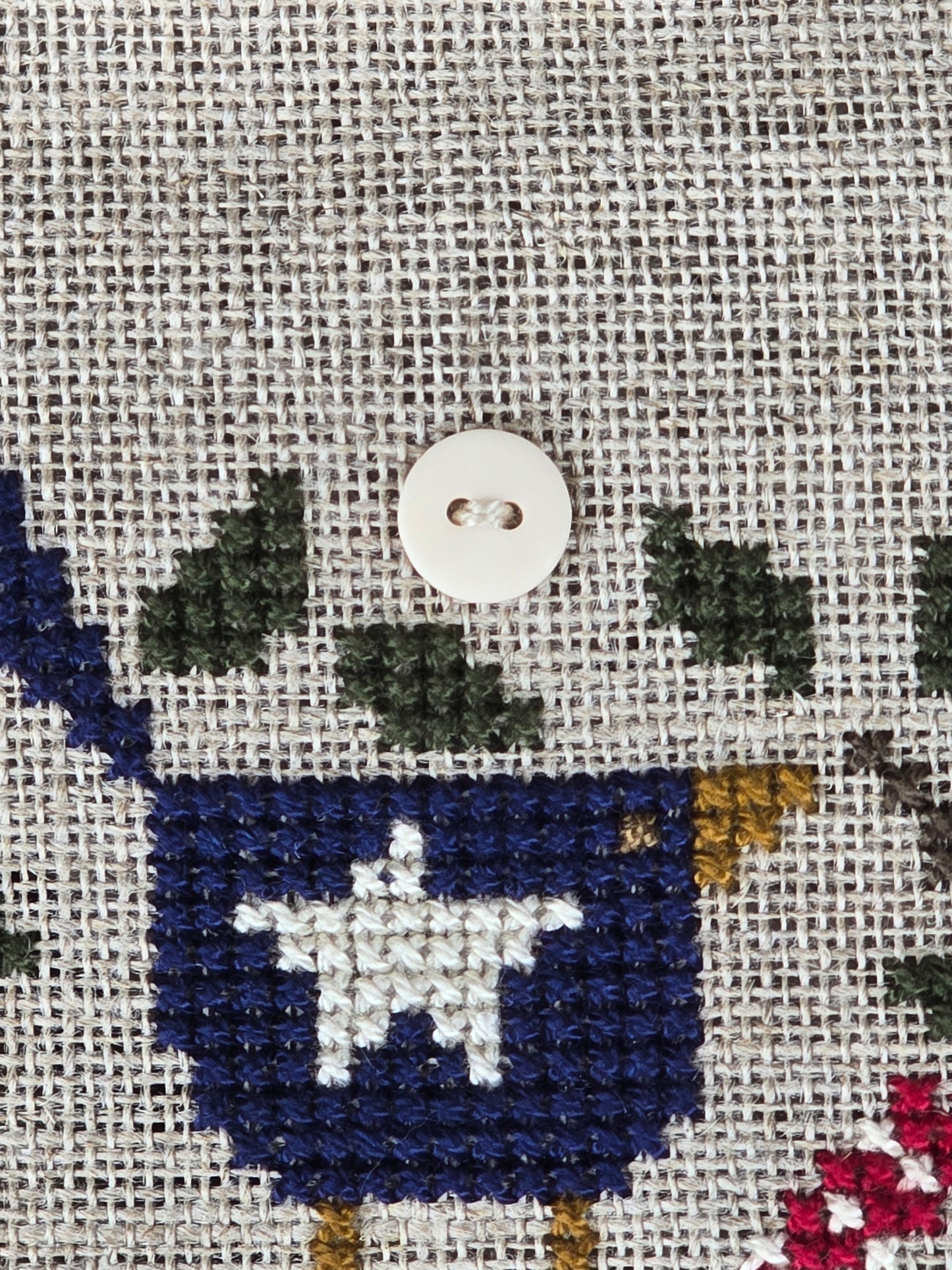Bent Creek - United We Stand Zipper Kit- Completed Cross Stitch