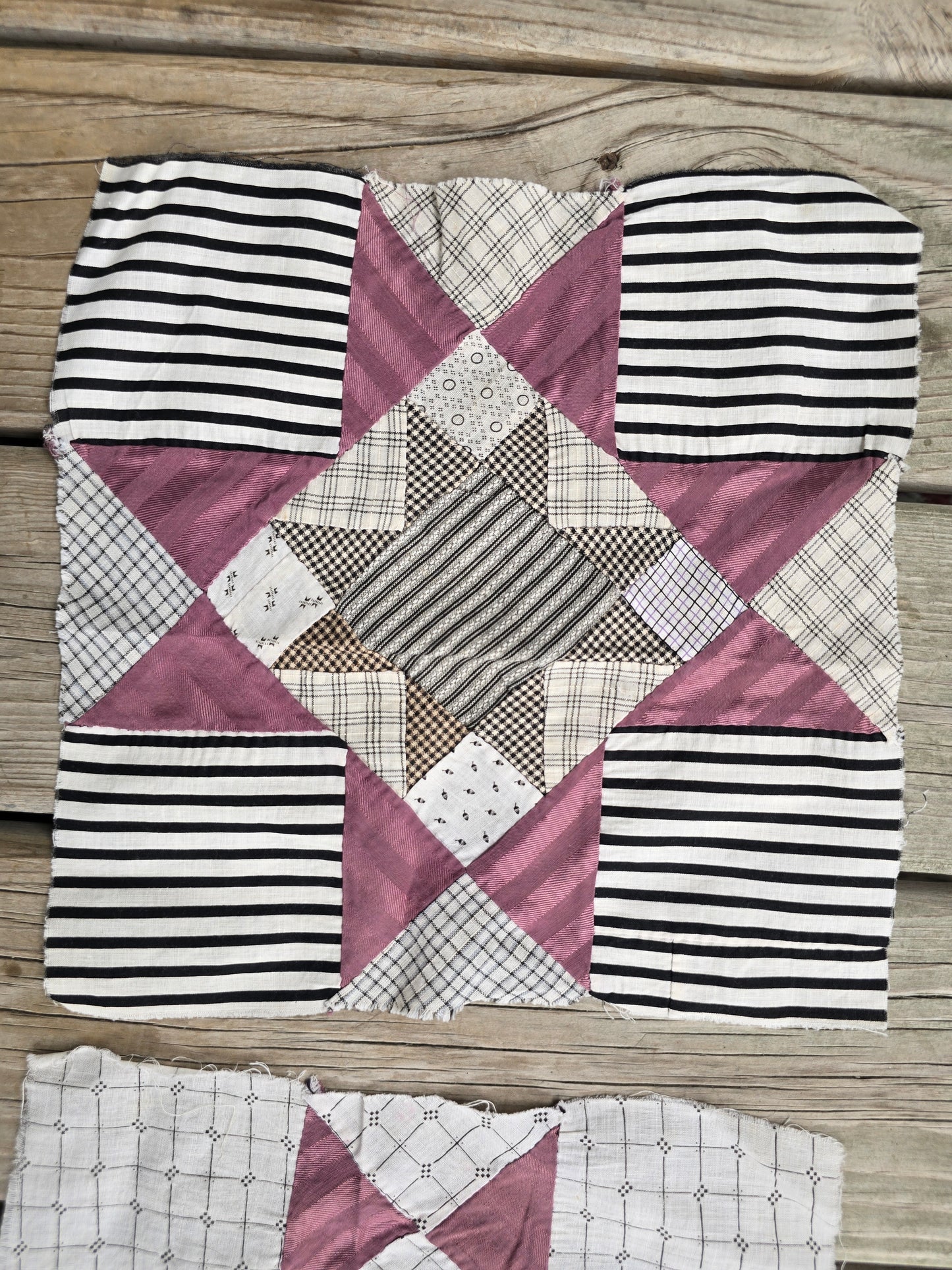 Antique Quilt Blocks - Set of 3