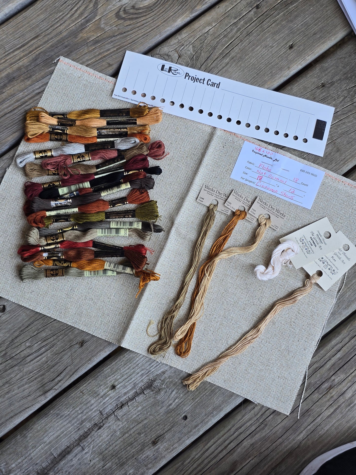 Plum Street Samplers - Cinnamon Stars - Cross Stitch Kit