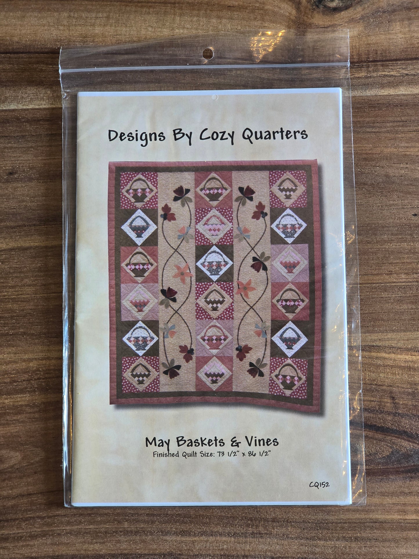 Cozy Quarters - May Bakets & Vines - Quilt Pattern
