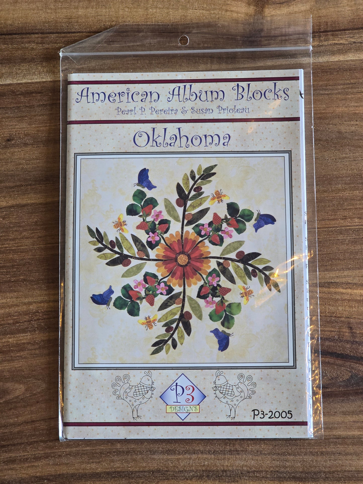 P3 Designs - American Album Blocks - Oklahoma - Applique Pattern