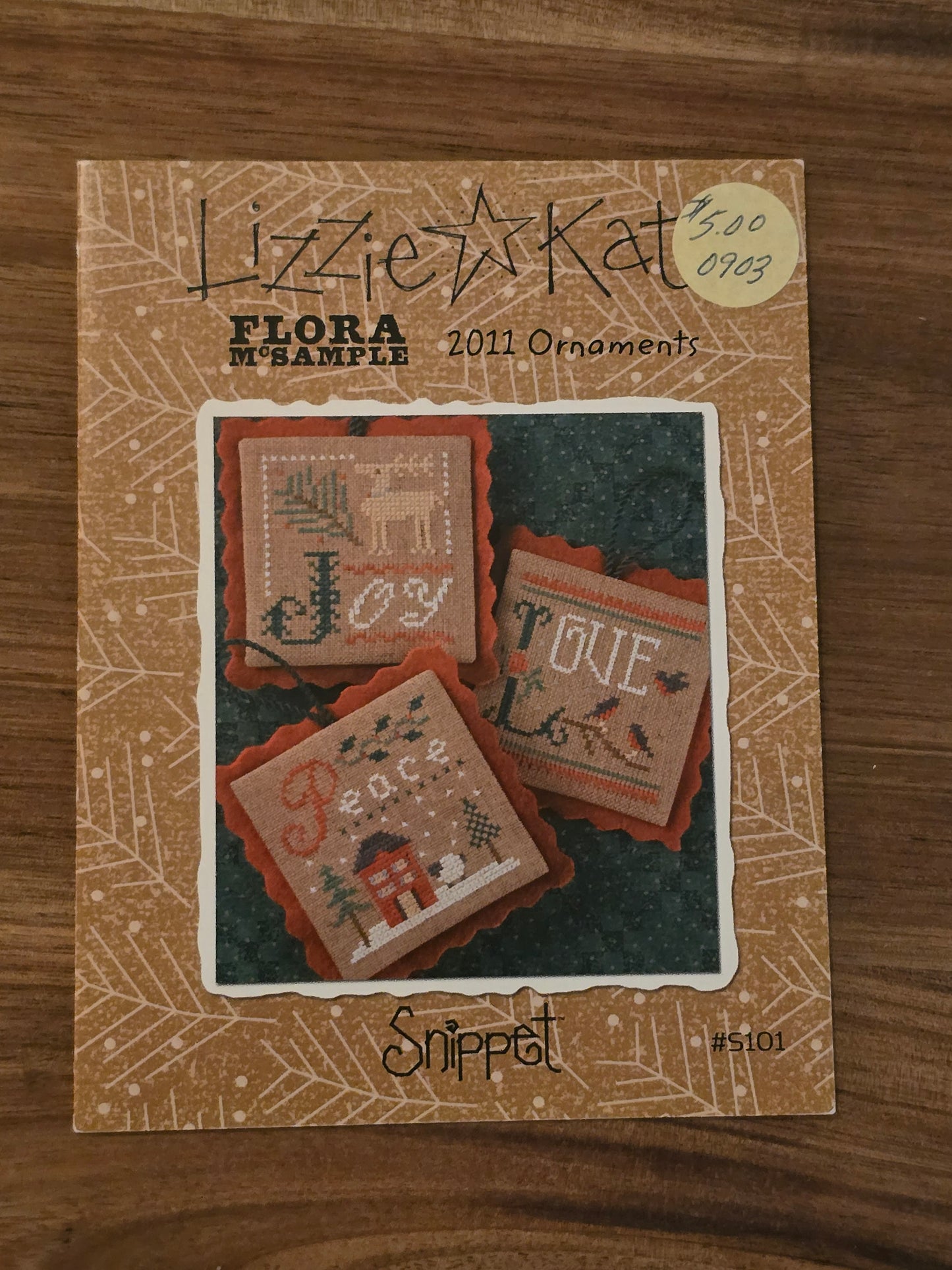 Lizzie Kate - Snippet - Flora McSample - 2011 Ornaments - #S101 - Cross Stitch Pattern