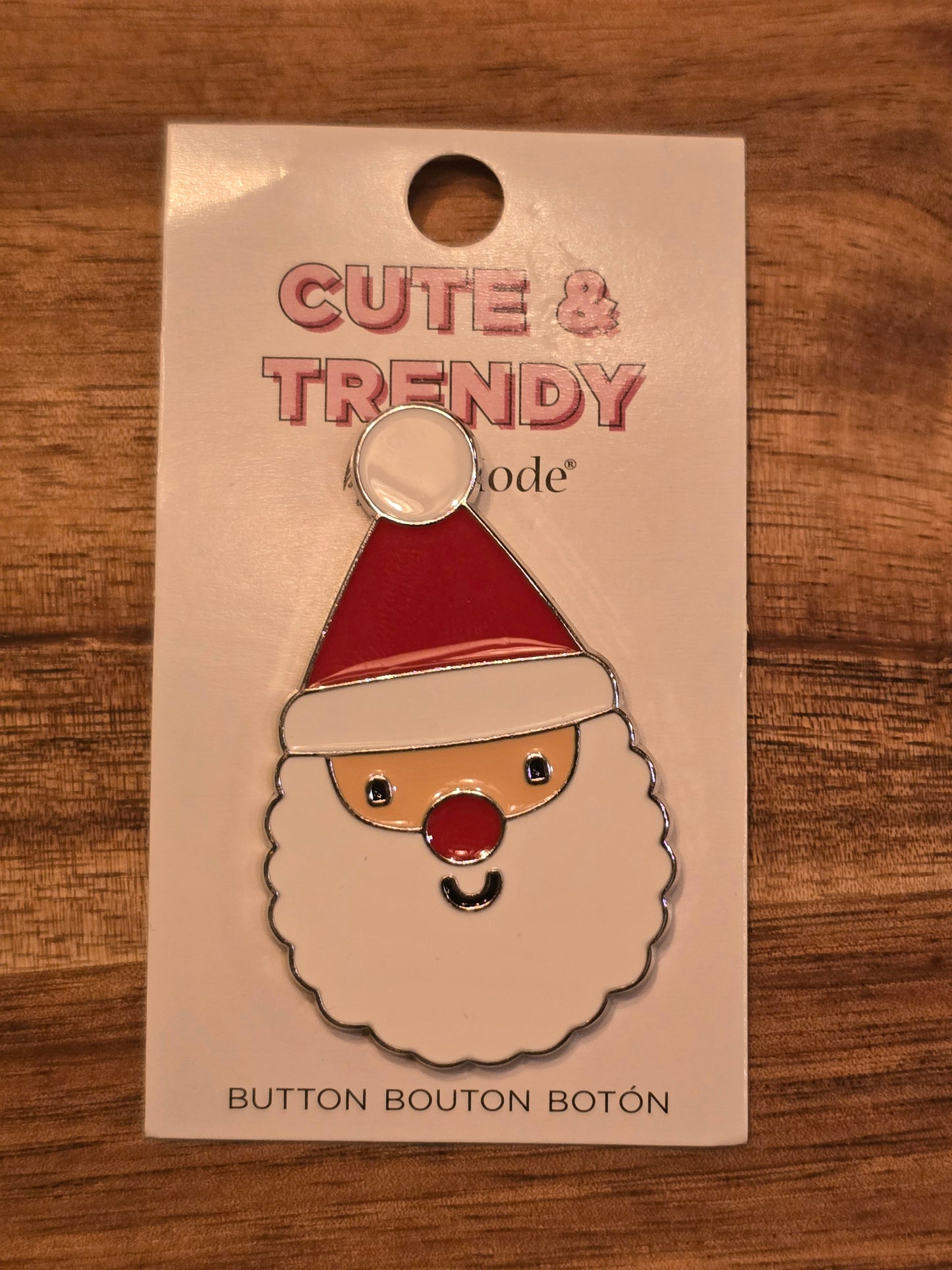LaMode - Cute & Trendy - Santa Button