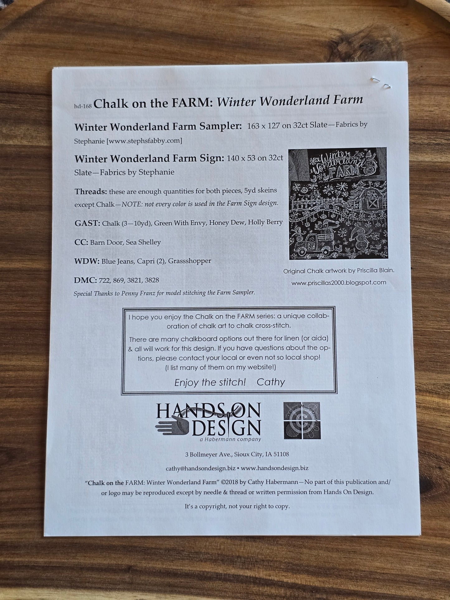 Hands on Design - Winter Wonderland Farm - Cross Stitch Pattern