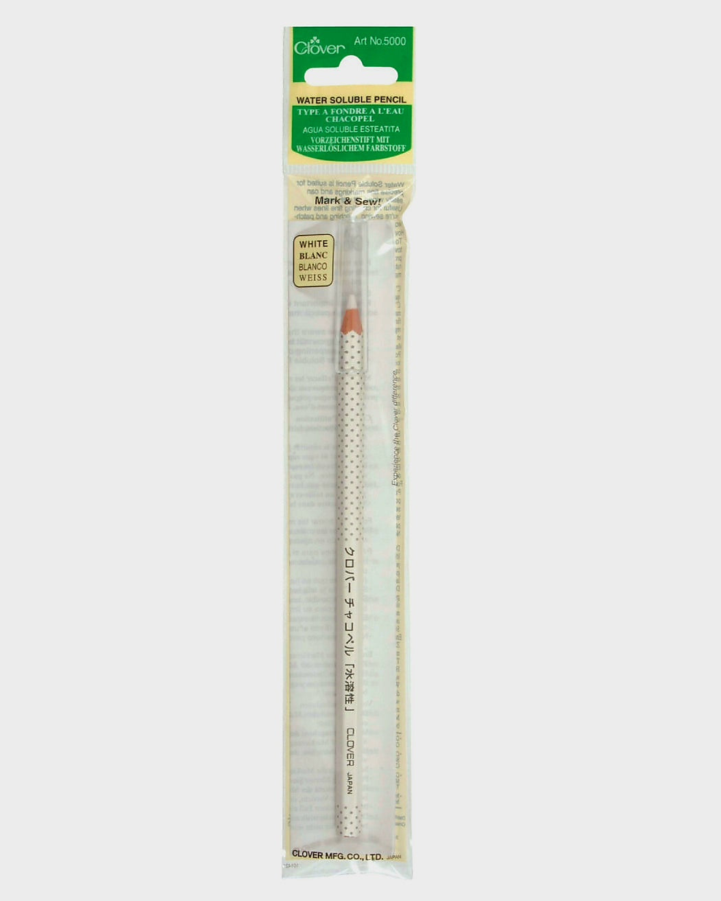Clover - No. 5000 White Water-Soluble Pencil