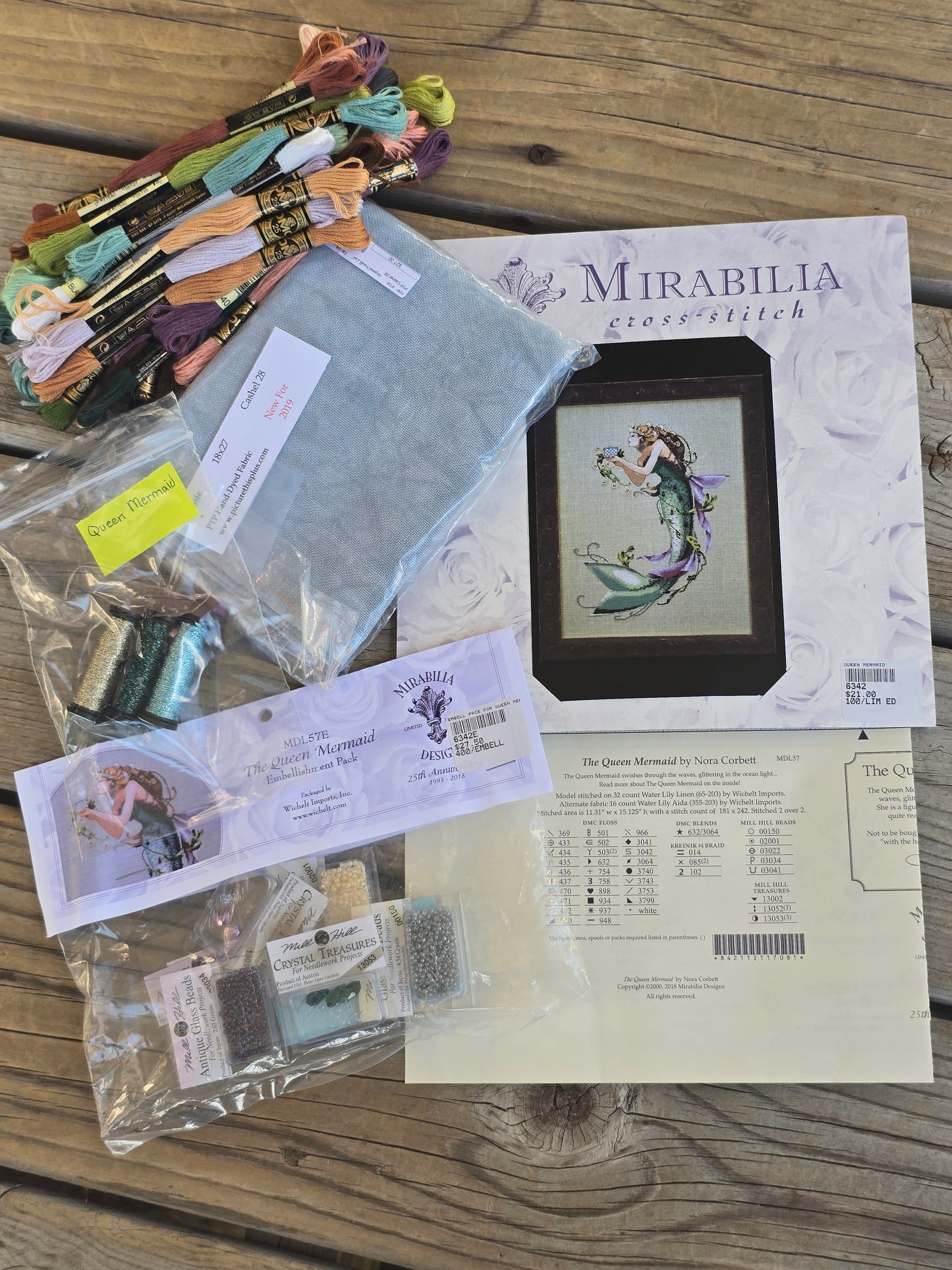 Mirabilia - The Queen Mermaid - Cross Stitch Kit