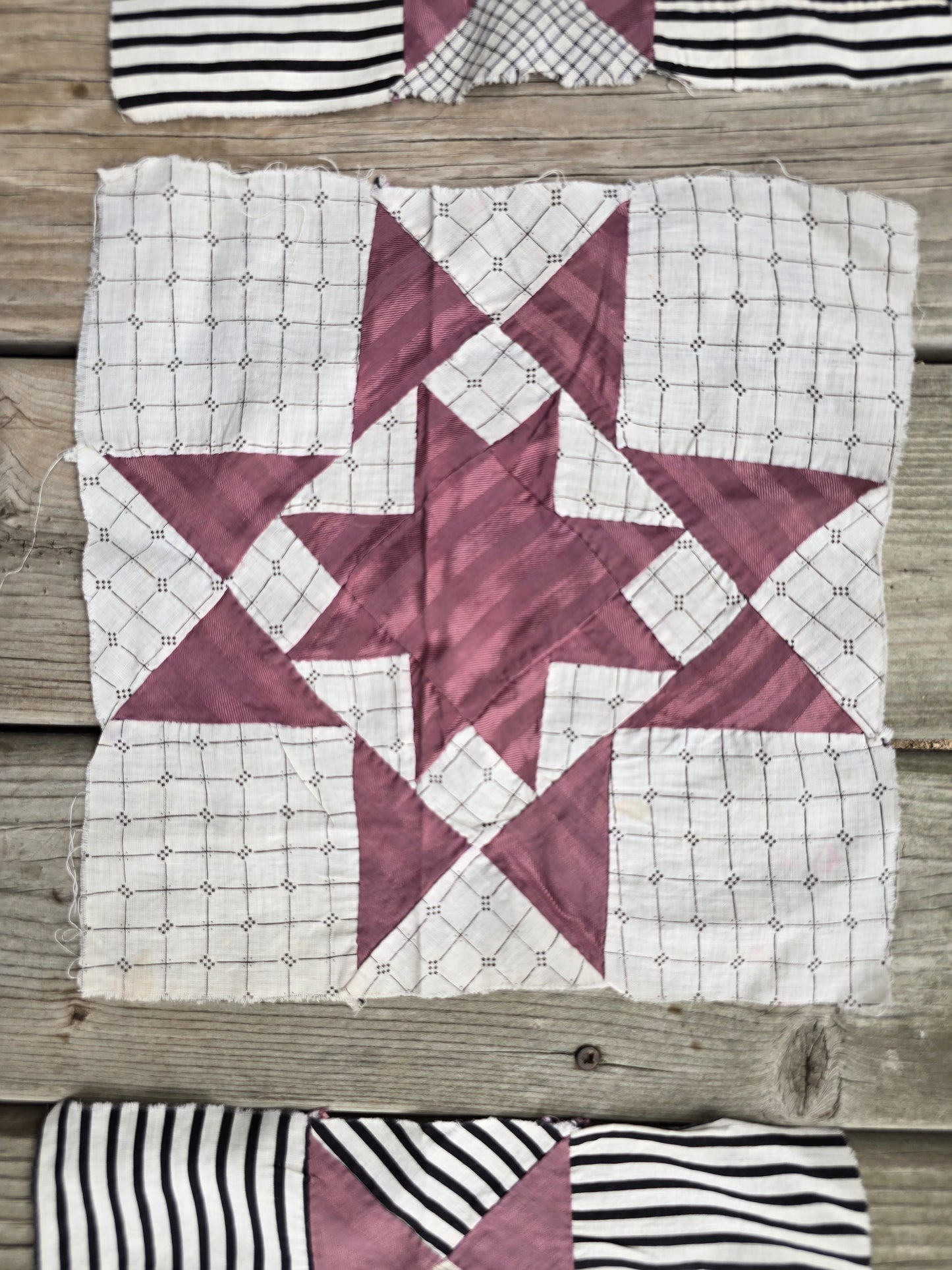 Antique Quilt Blocks - Set of 3
