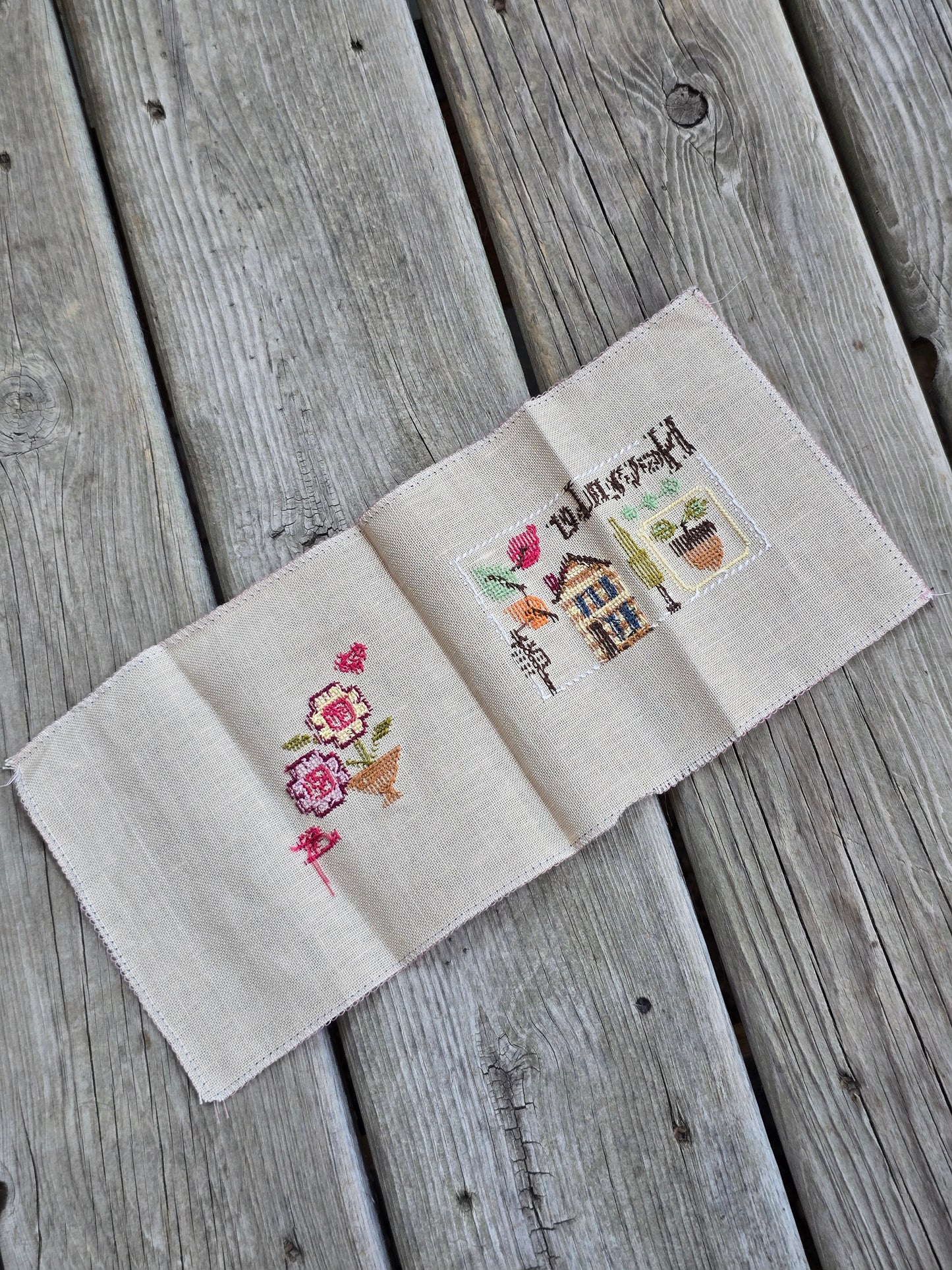 Lizzie Kate - Yearbook - November - Completed Cross Stitch
