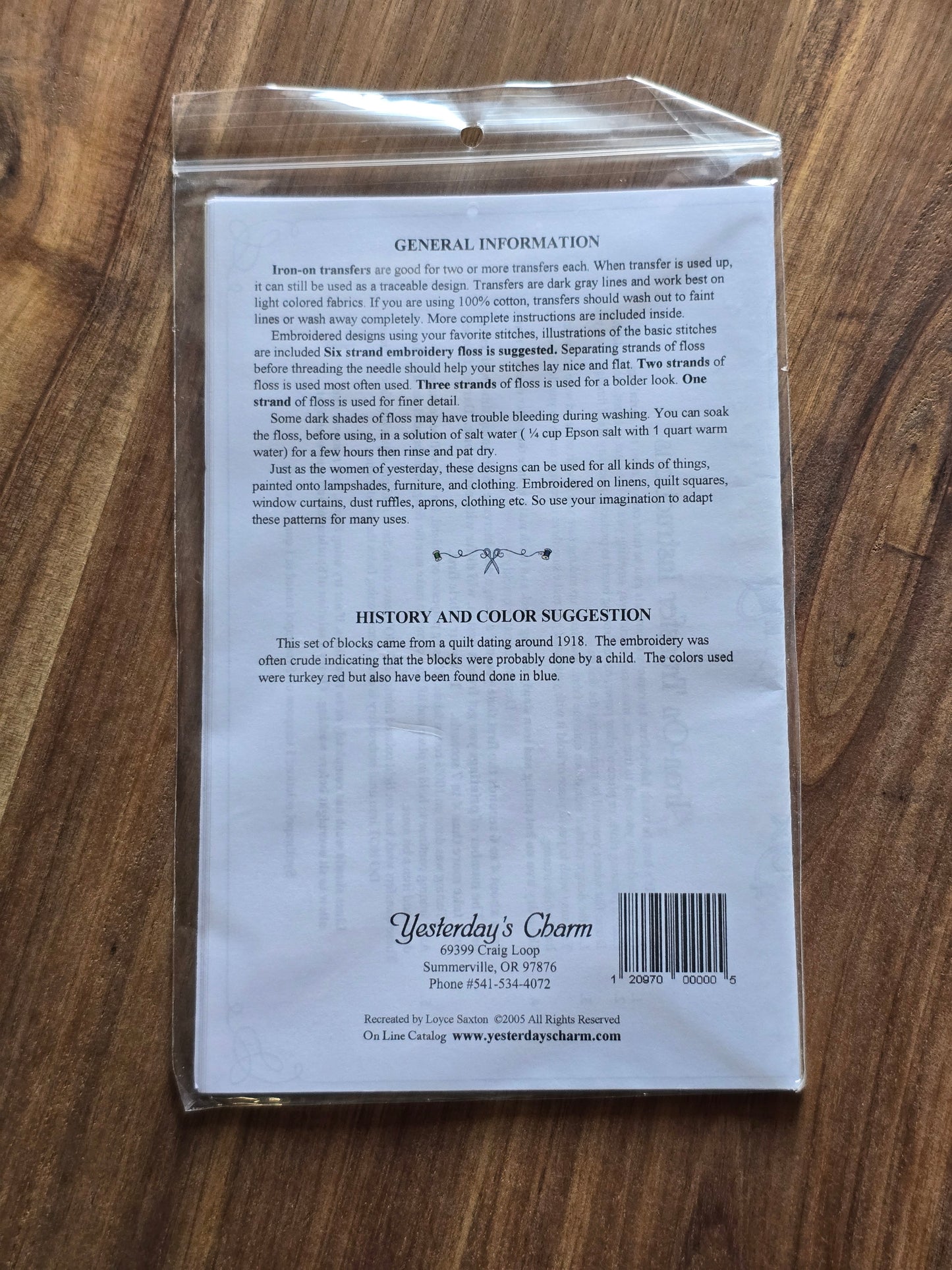 Yesterday's Charm - Red Riding Hood - Quilt Pattern