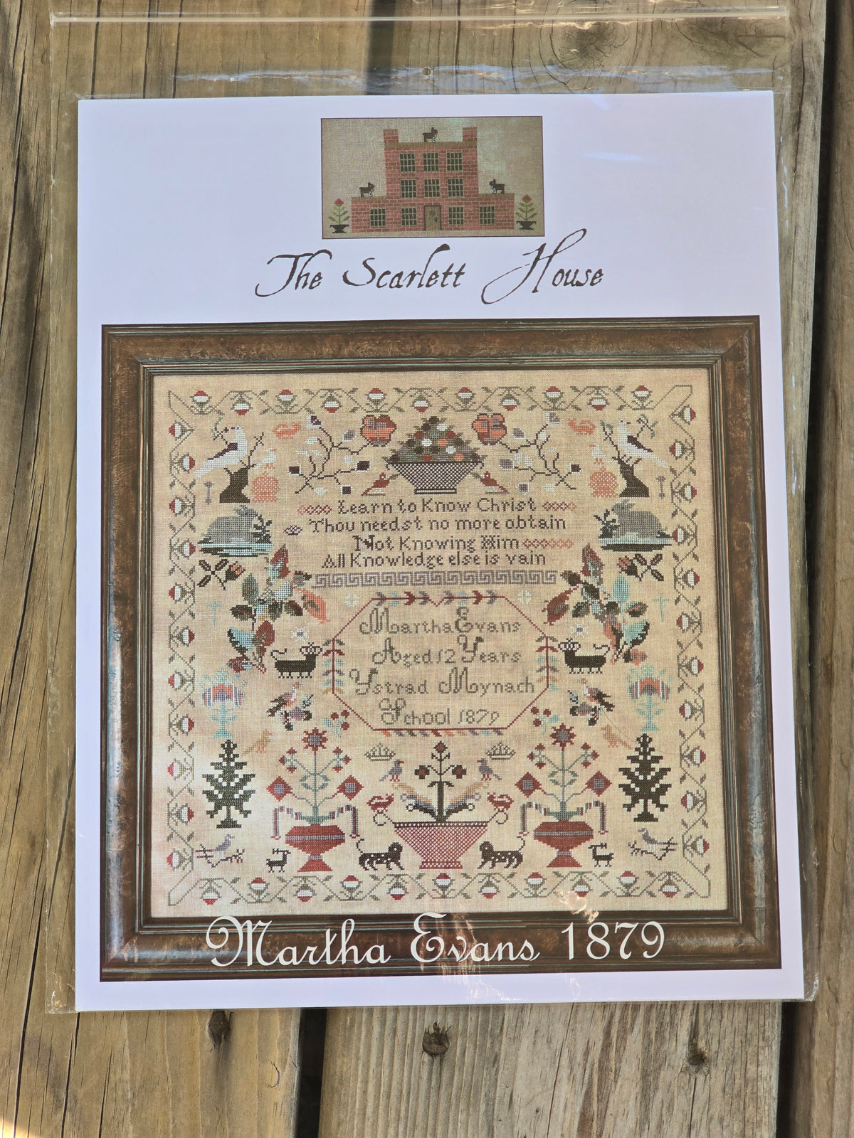 The Scarlett House - Martha Evans 1879 - Cross Stitch Pattern