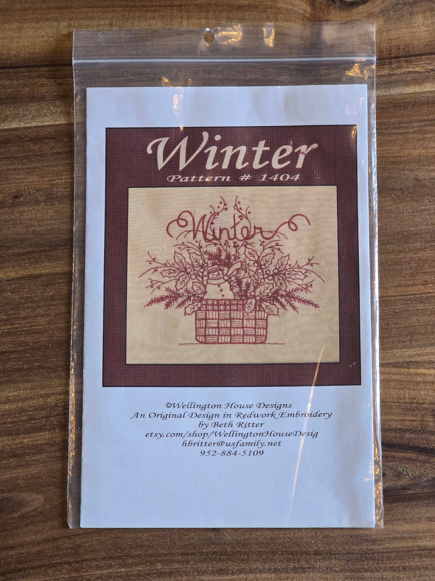 Wellington House Designs - Winter - Embroidery Pattern
