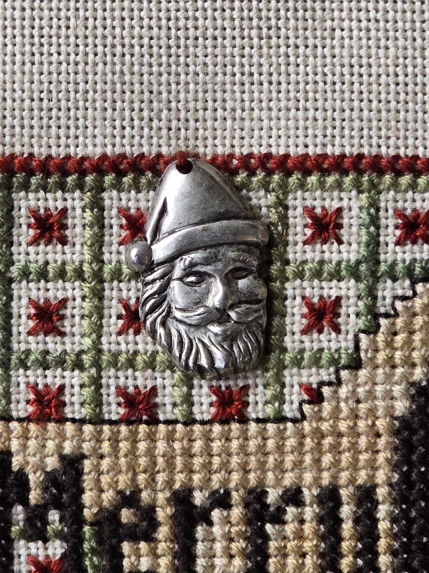 Merry Christmas - Completed Cross Stitch