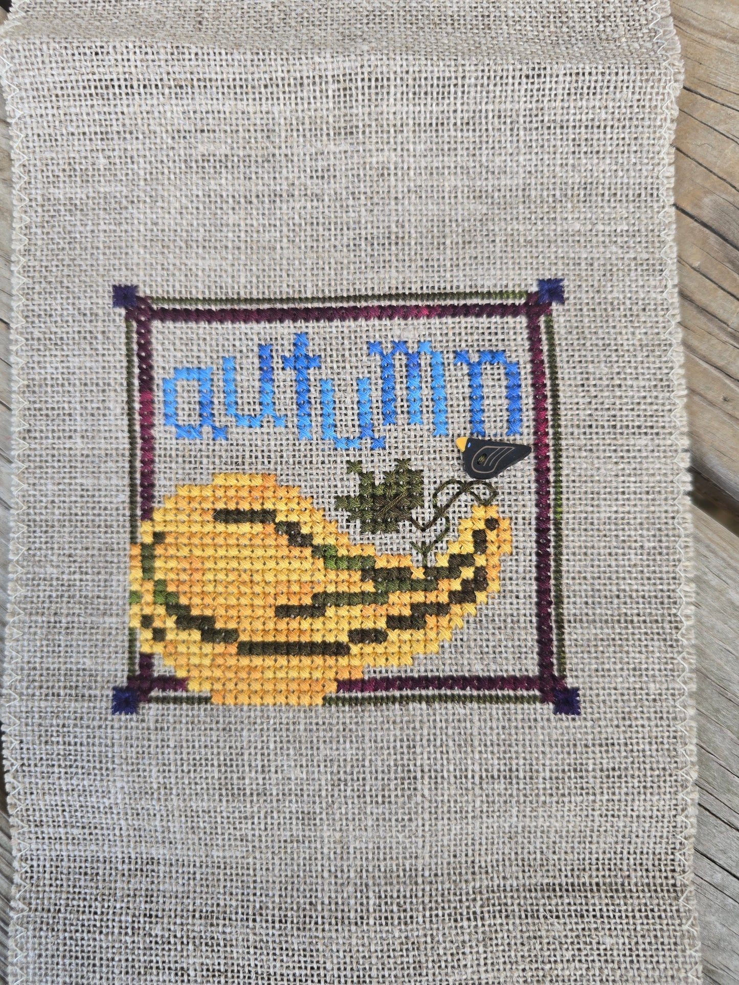 Four Seasons - Completed Cross Stitch