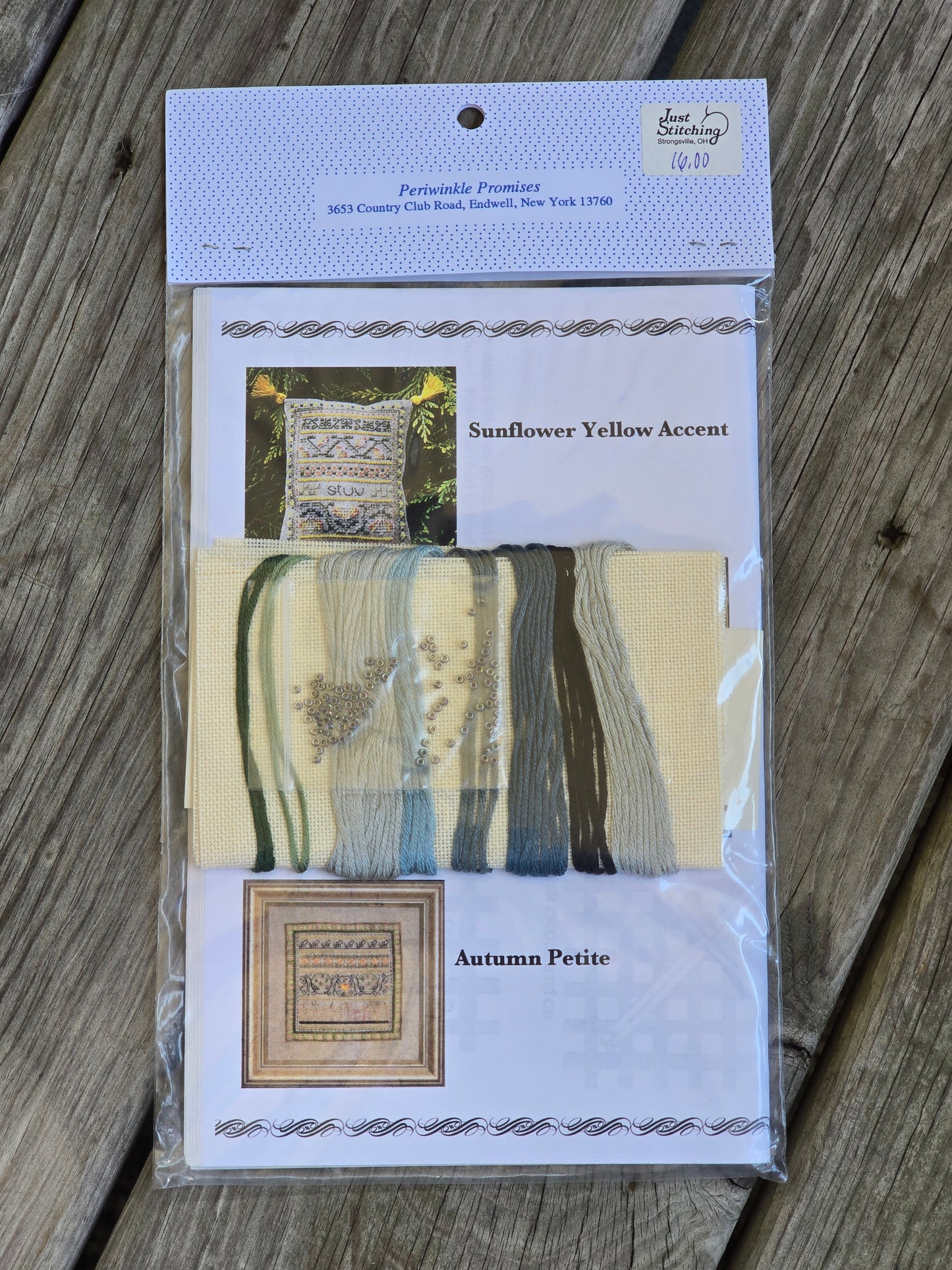 Periwinkle Promises - Ultramarine Blue - Sampler Accents - Cross Stitch Kit