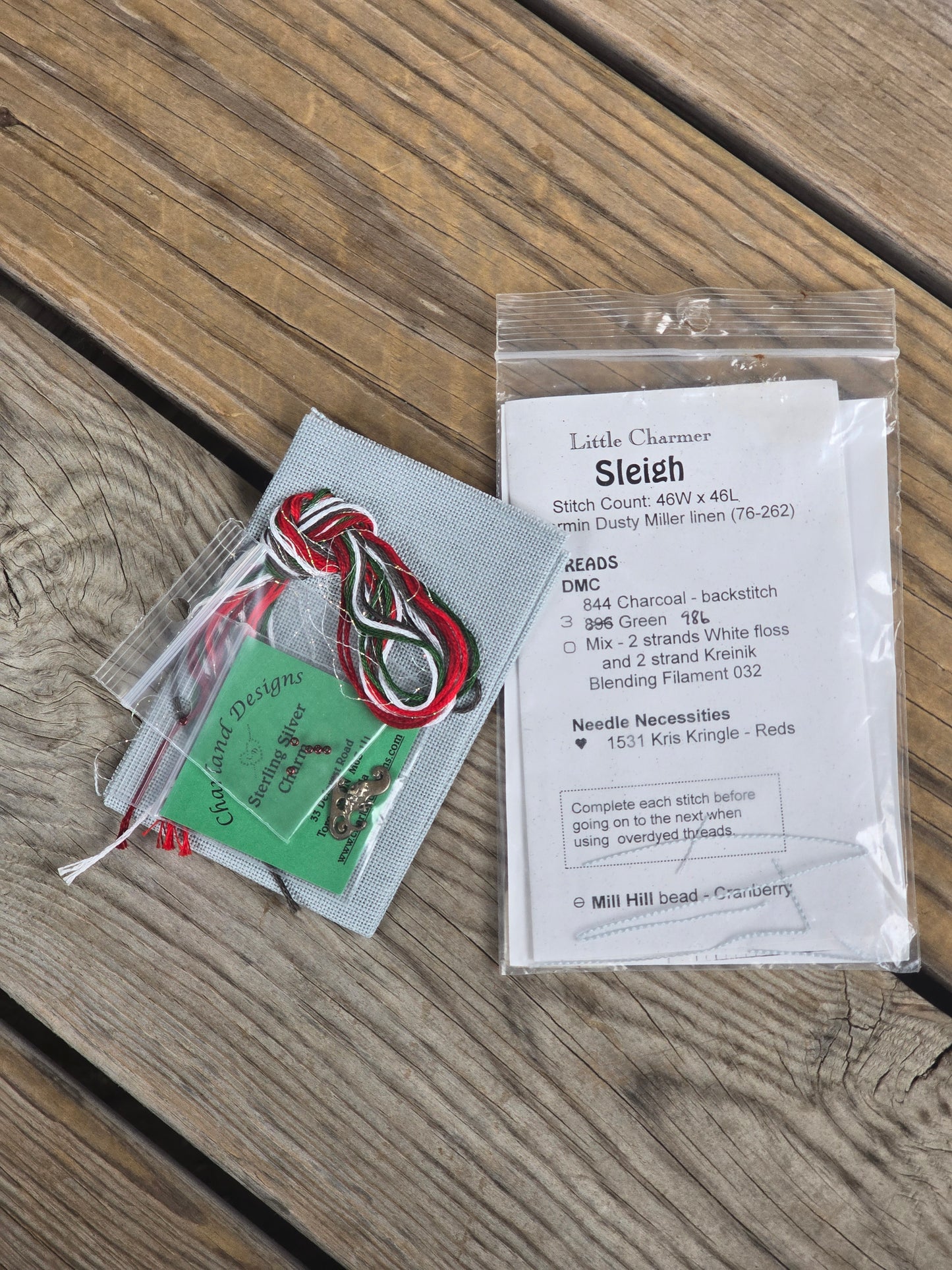 Charland Designs - Little Charmers Sleigh - Cross Stitch Kit