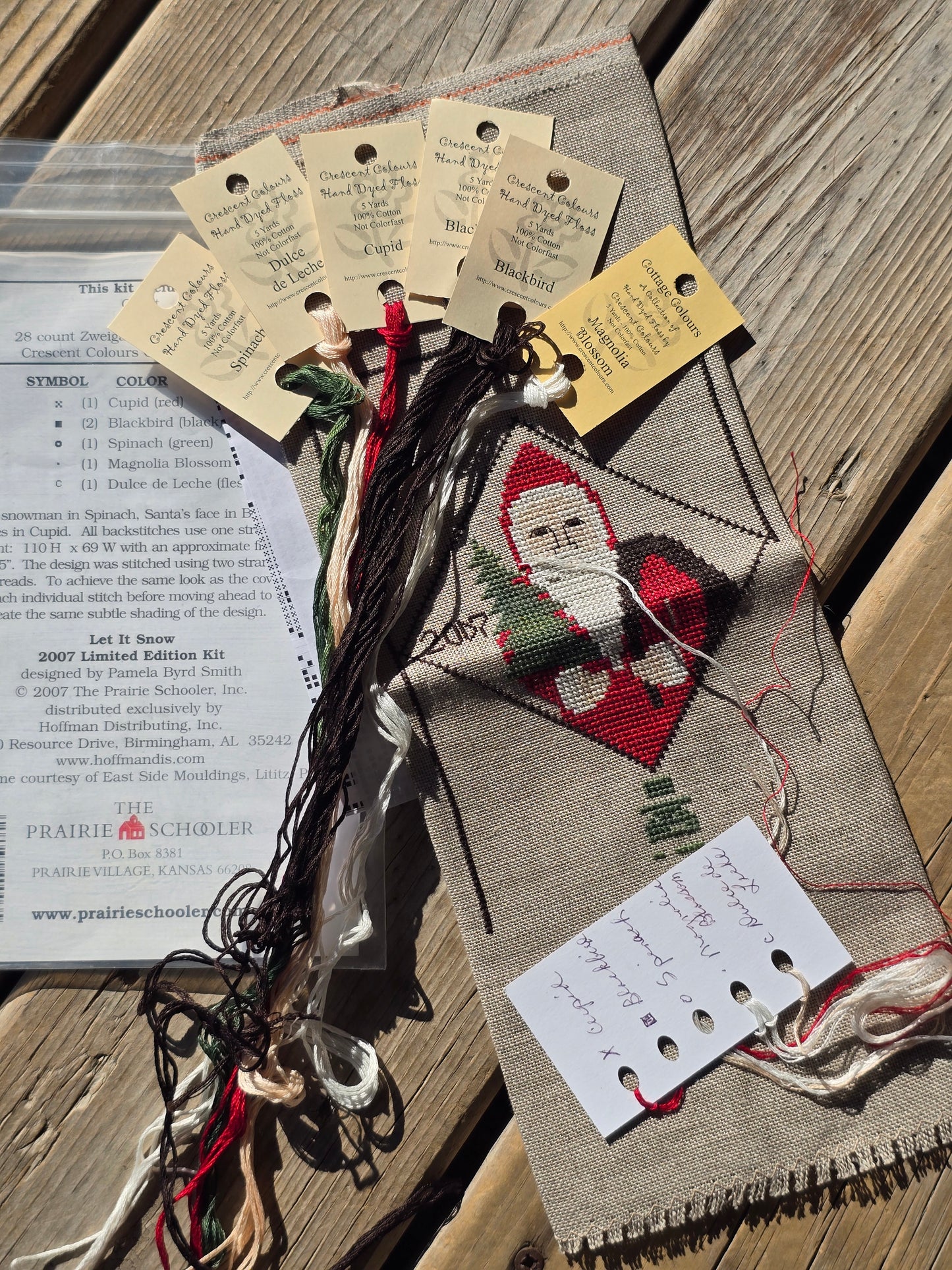 The Prairie Schooler - Let It Snow - 2007 Limited Edition - Cross Stitch Kit