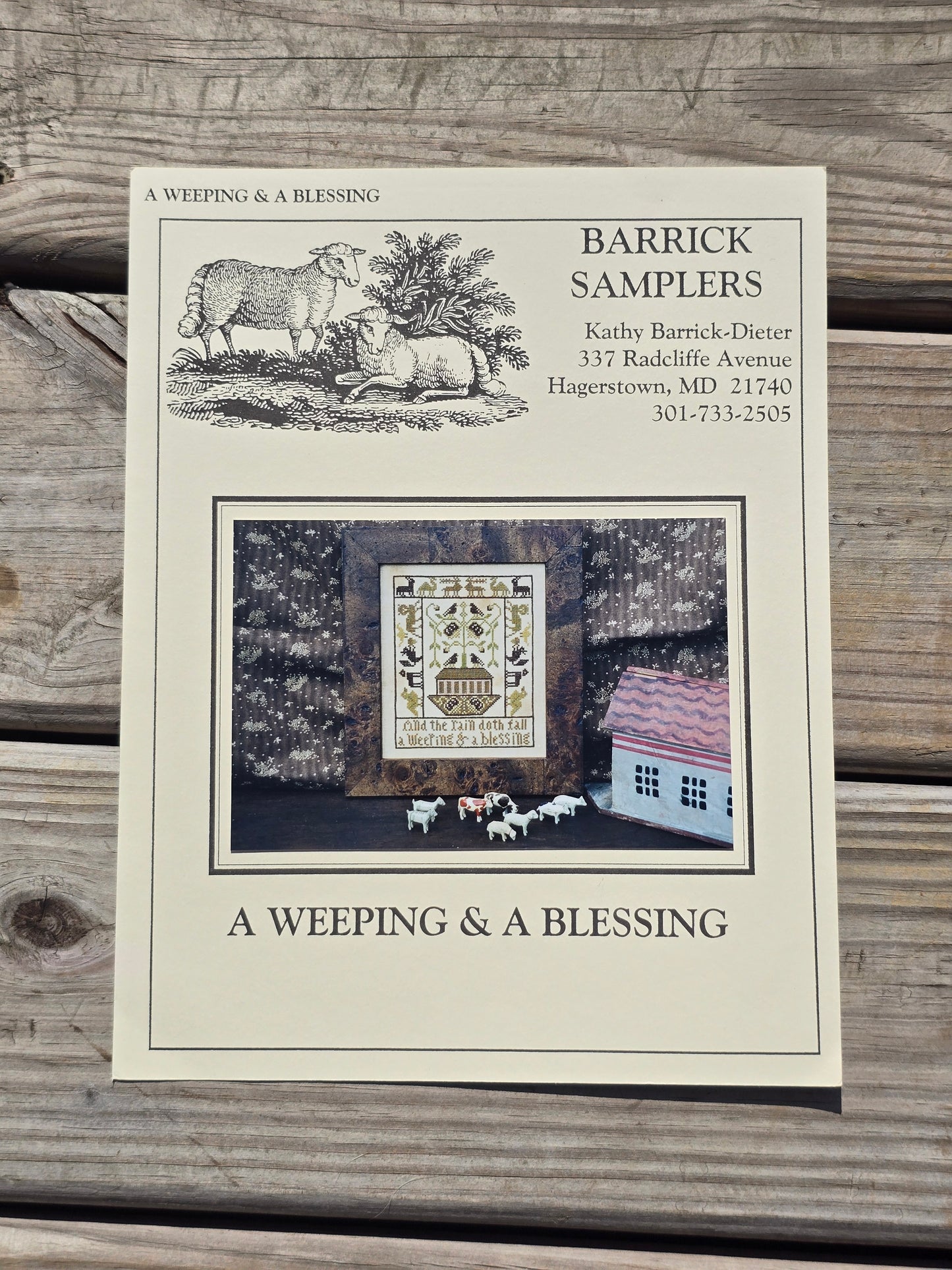 Barrick Samplers - A Weeping & A Blessing - Cross Stitch Pattern