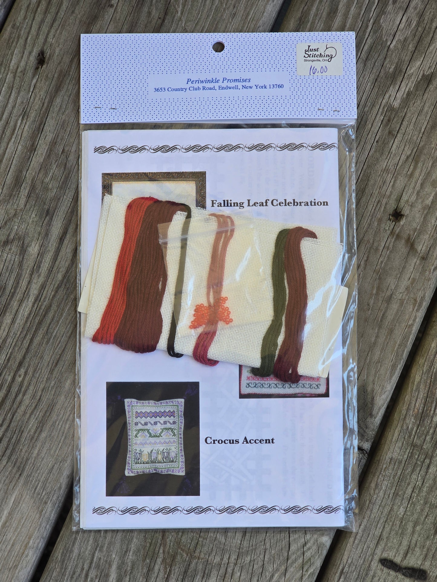 Periwinkle Promises - Passion Red - Sampler Accents - Cross Stitch Kit