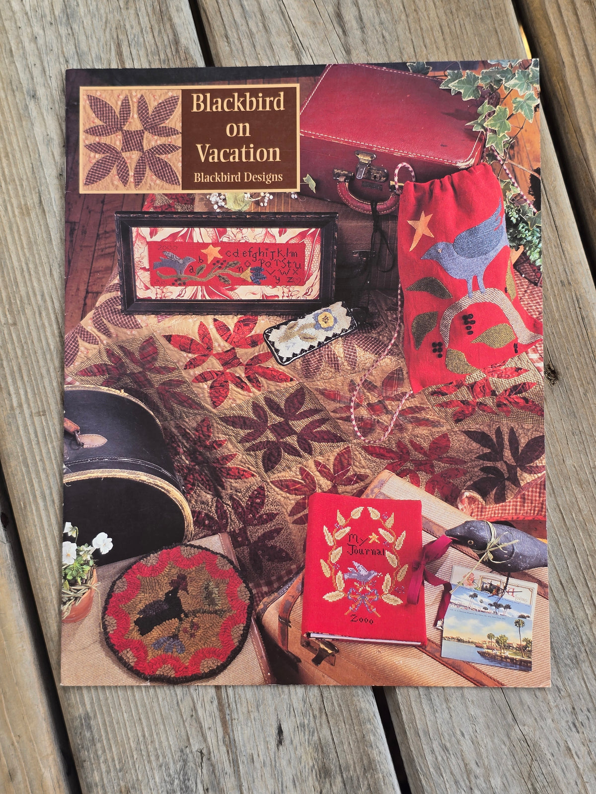 Blackbird Designs - Blackbird on Vacation - Quilt and Cross Stitch Book
