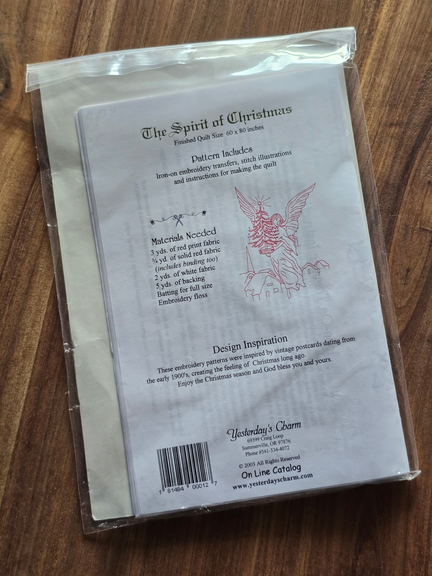 Yesterday's Charm - The Spirit of Christmas - Quilt Pattern