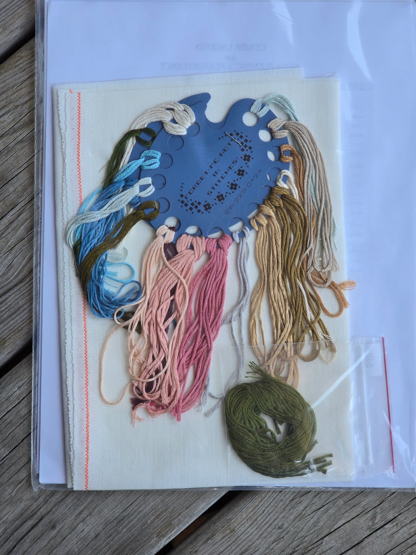 Forget-Me-Nots In Stitches - Anna Fleming's Performance - October 12th 1800 - Cross Stitch Kit