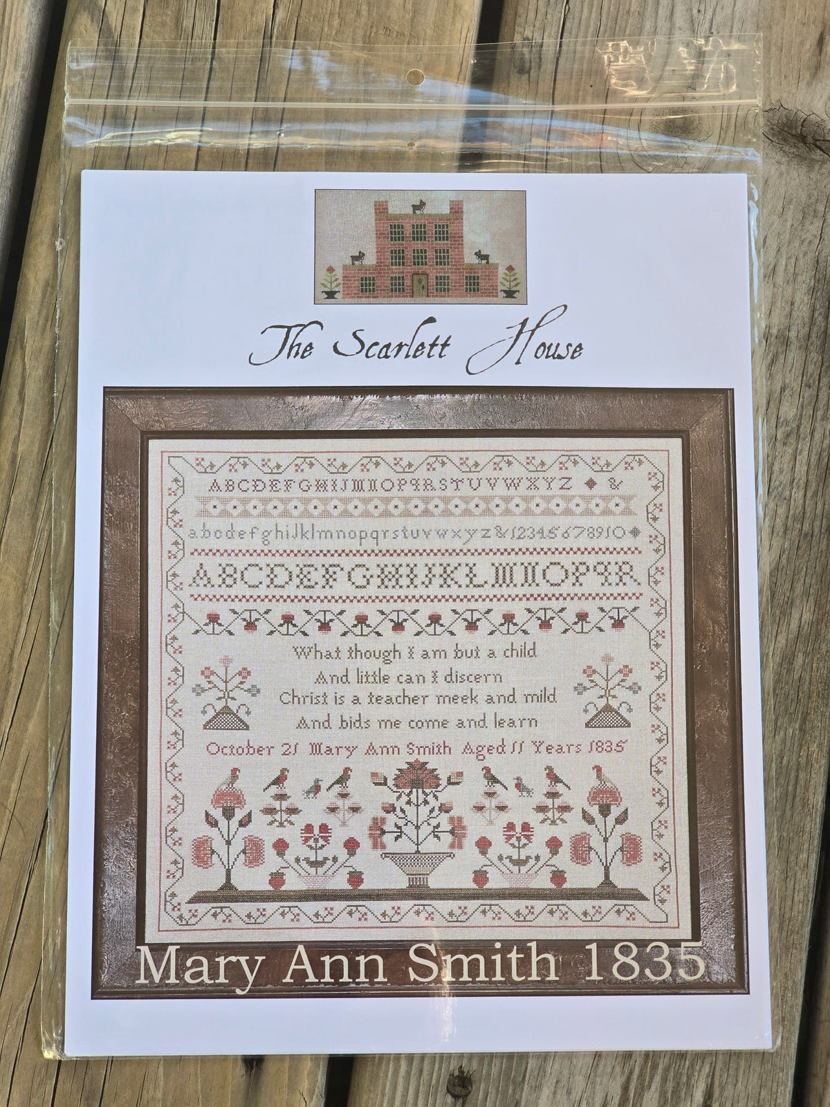 The Scarlett House - Mary Ann Smith 1835 - Cross Stitch Pattern