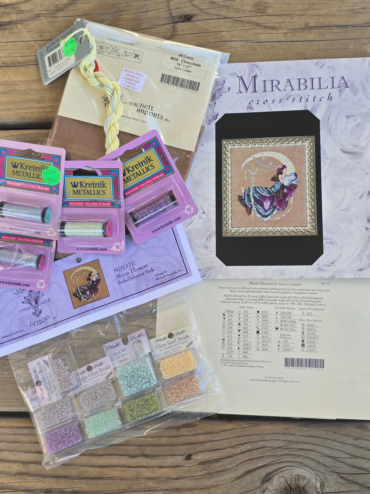 Mirabilia - Moon Flowers - Cross Stitch Kit